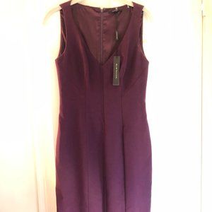 ELIE TAHARI "Nicky" Plum Dress